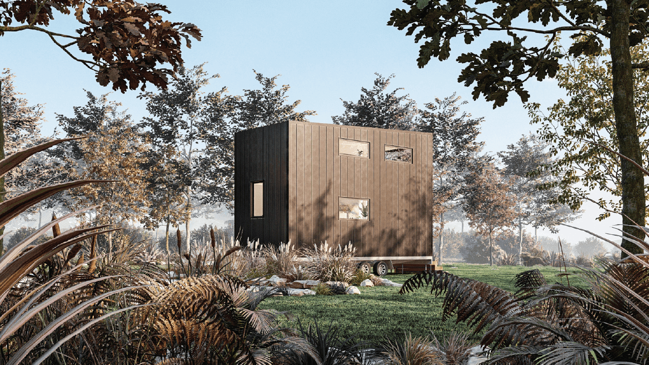 Nomad is our 6m 1 bedroom tiny house.