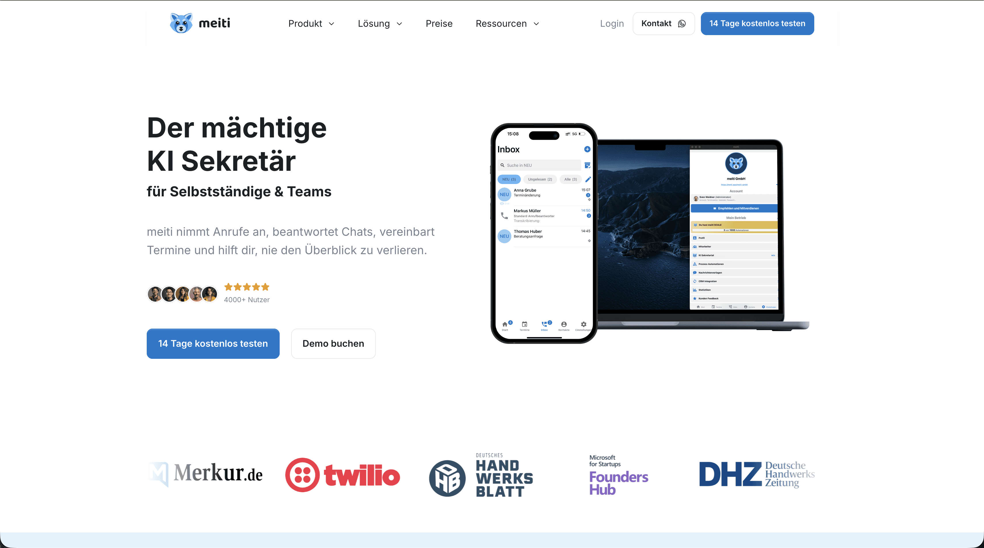 meiti.ai Website