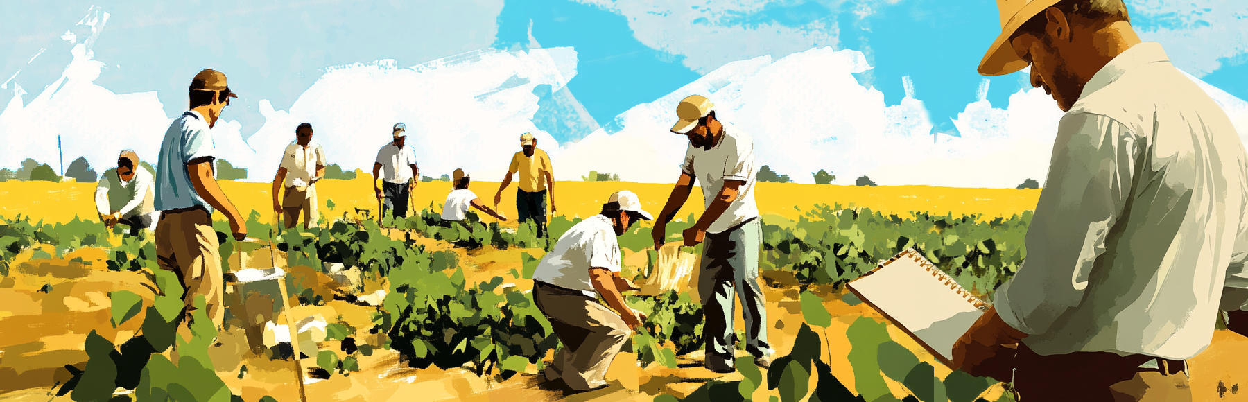 workers in a field