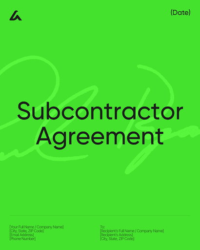 Subcontractor Agreement
