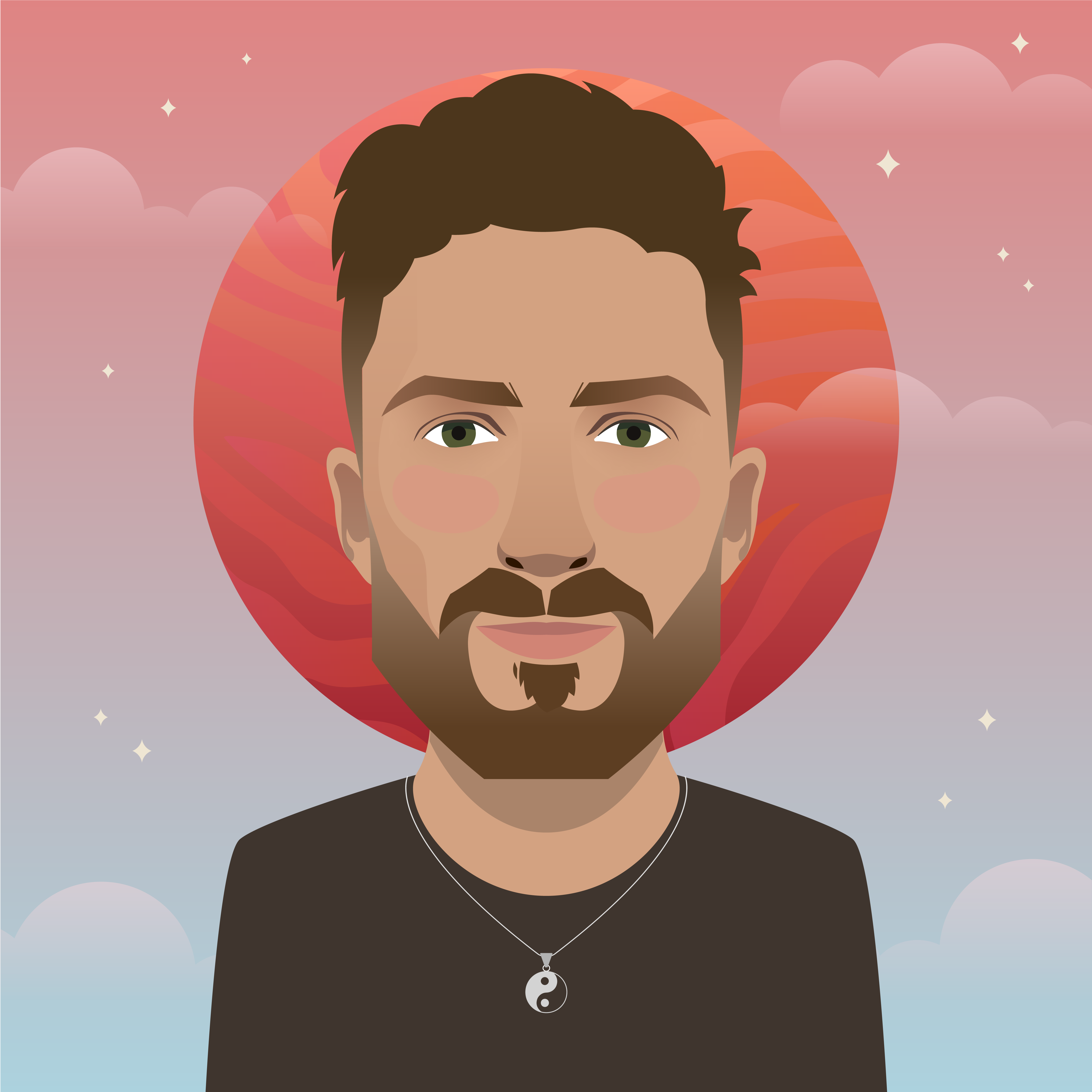 A woman examining a large architectural drawing on a table in a modern studio. Shelves and neatly arranged supplies surround her.