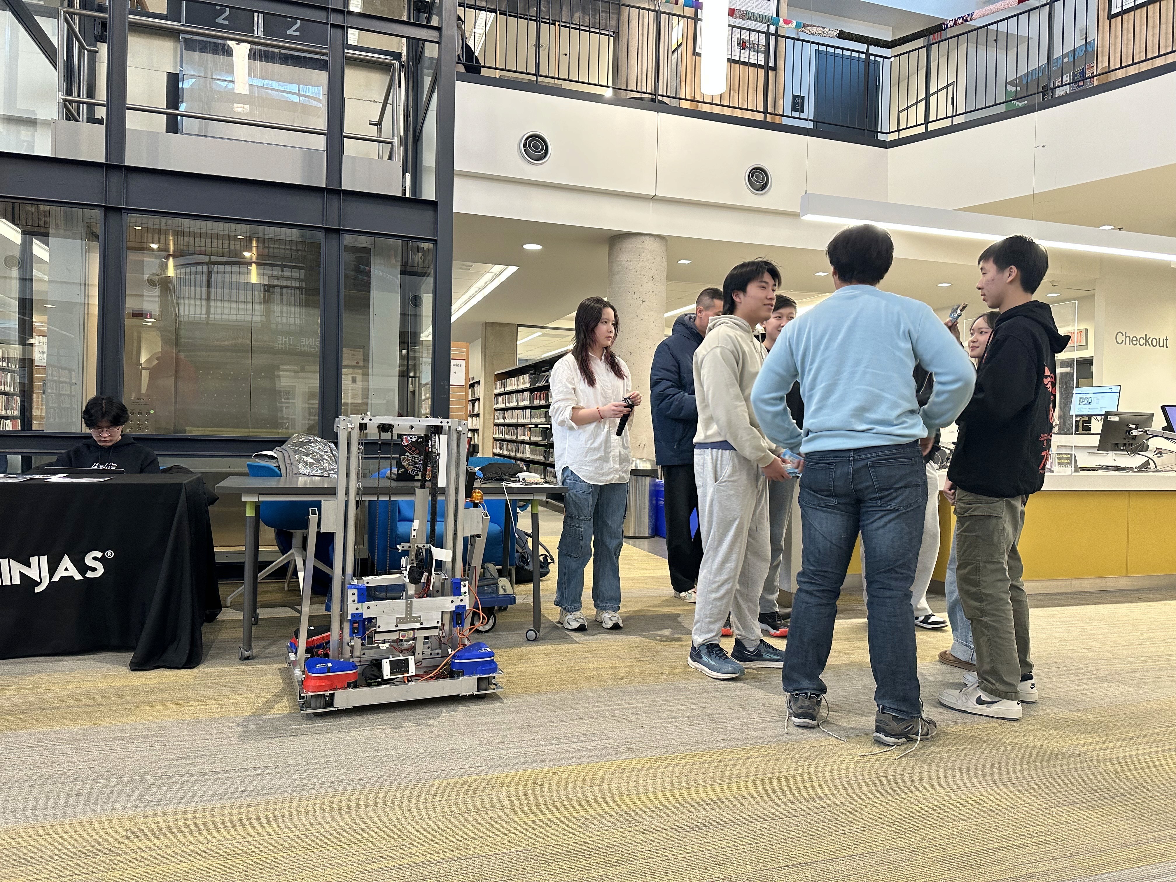 High school students attending NRG Hacks are interested in the FRC program