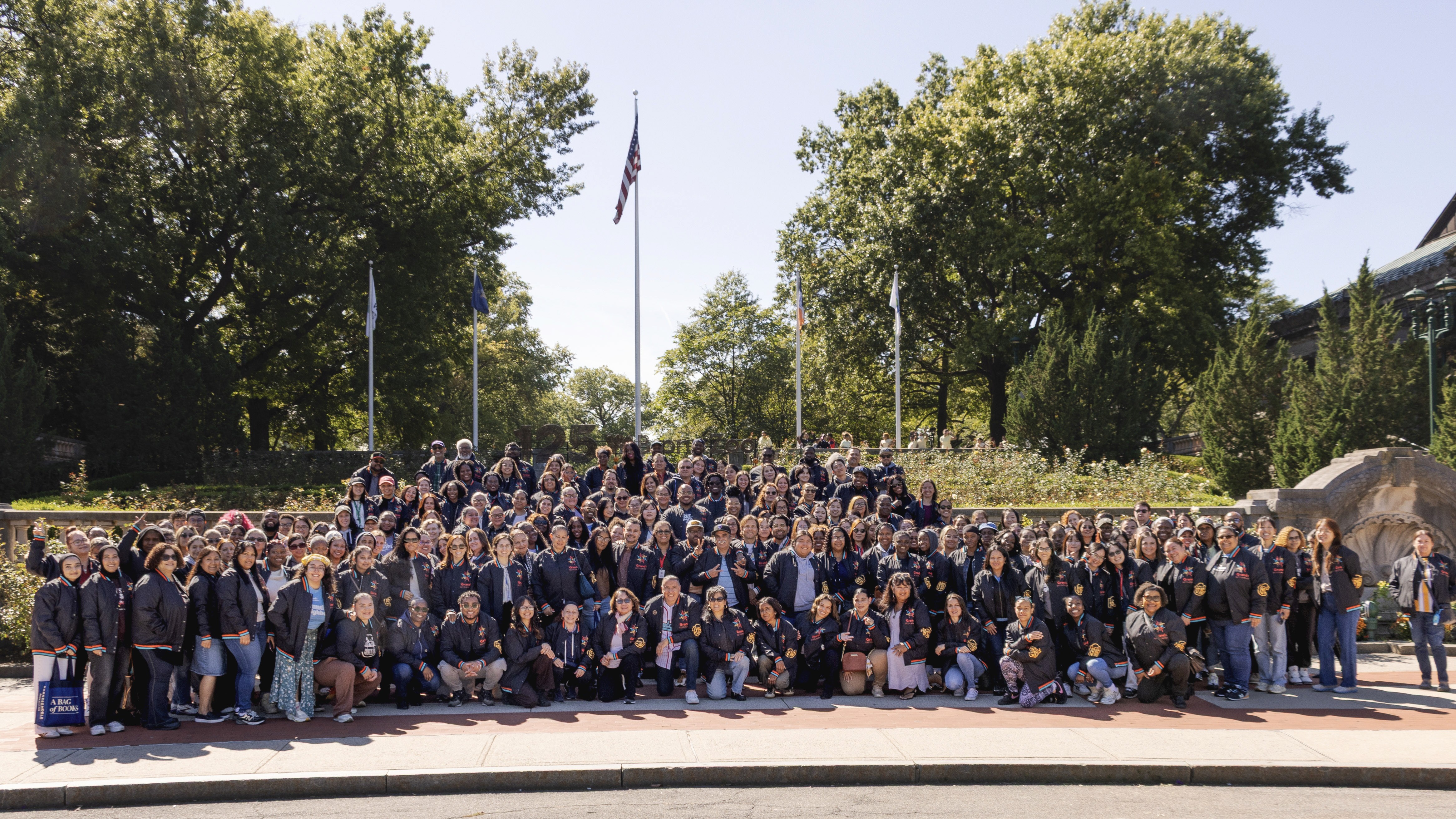 Outdoor photo at Staff Appreciation Day at the Bronx Zoo.
