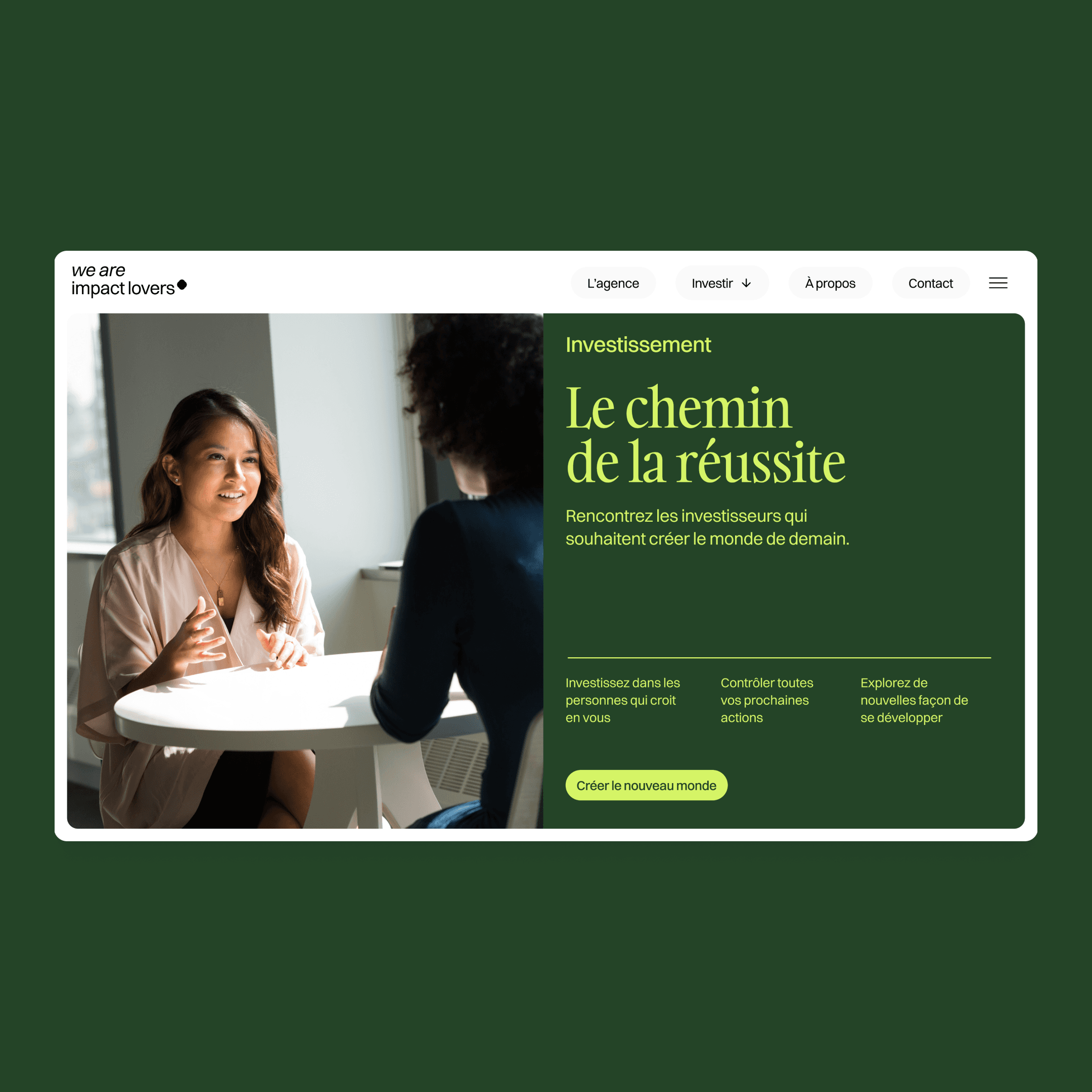 We Are Impact Lovers Identité visuelle Palette de couleurs