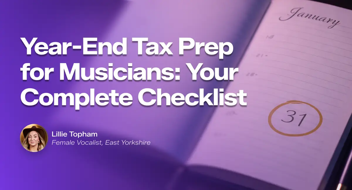 How to invoice as a freelance singer UK — Lillie Topham, Female Vocalist, East Yorkshire, using the Gigflow app to send an invoice after a gig