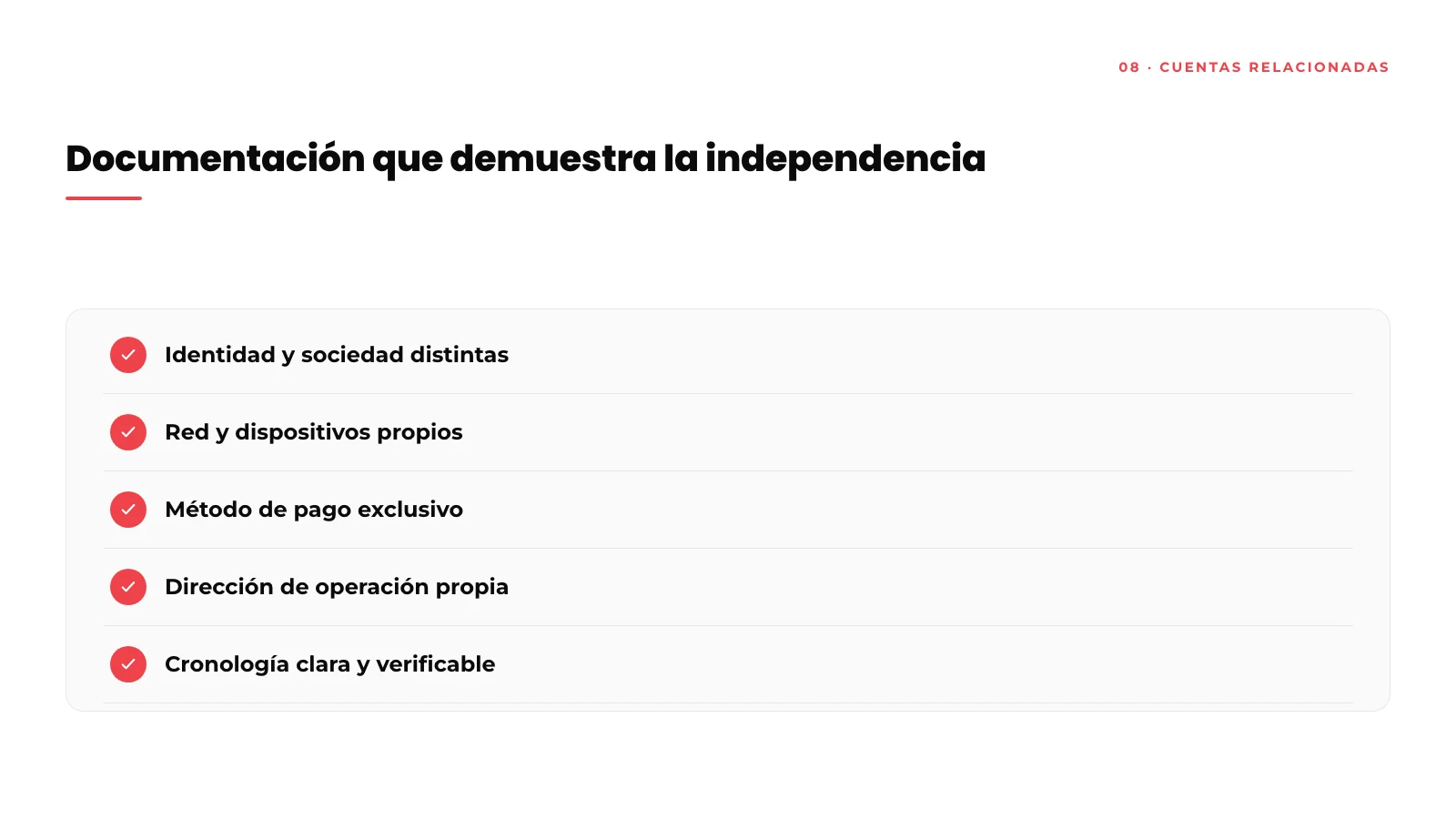 Documentación para apelar una suspensión por cuentas relacionadas en Amazon: identidad, banco, dirección y sociedad