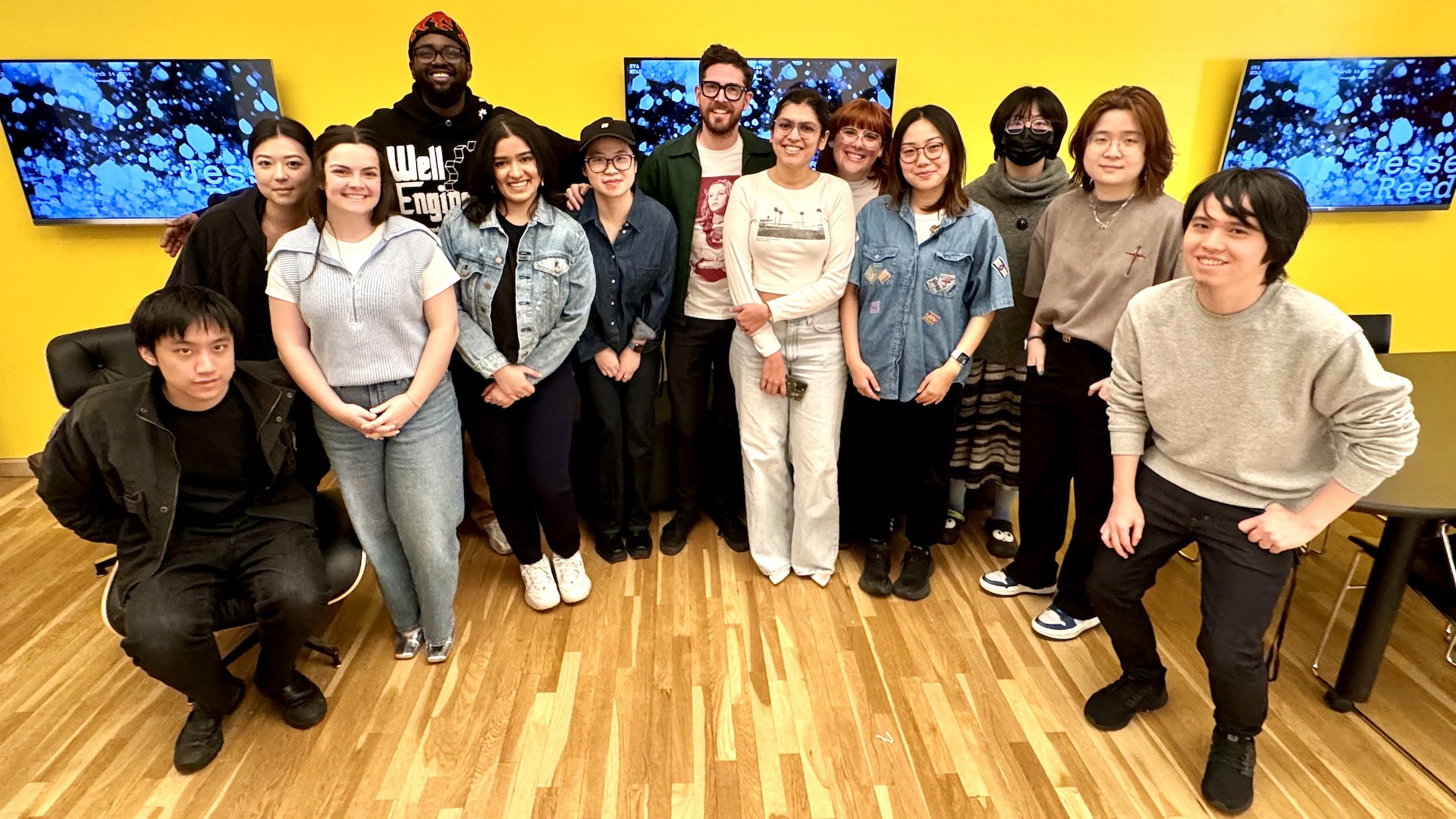 Class of 25 group photo with guest Lecturer Jesse Reed