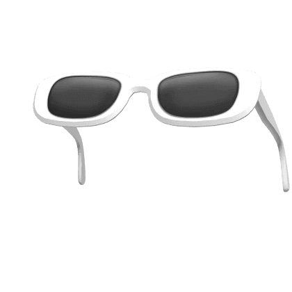 Roblox White sunglasses with black lenses