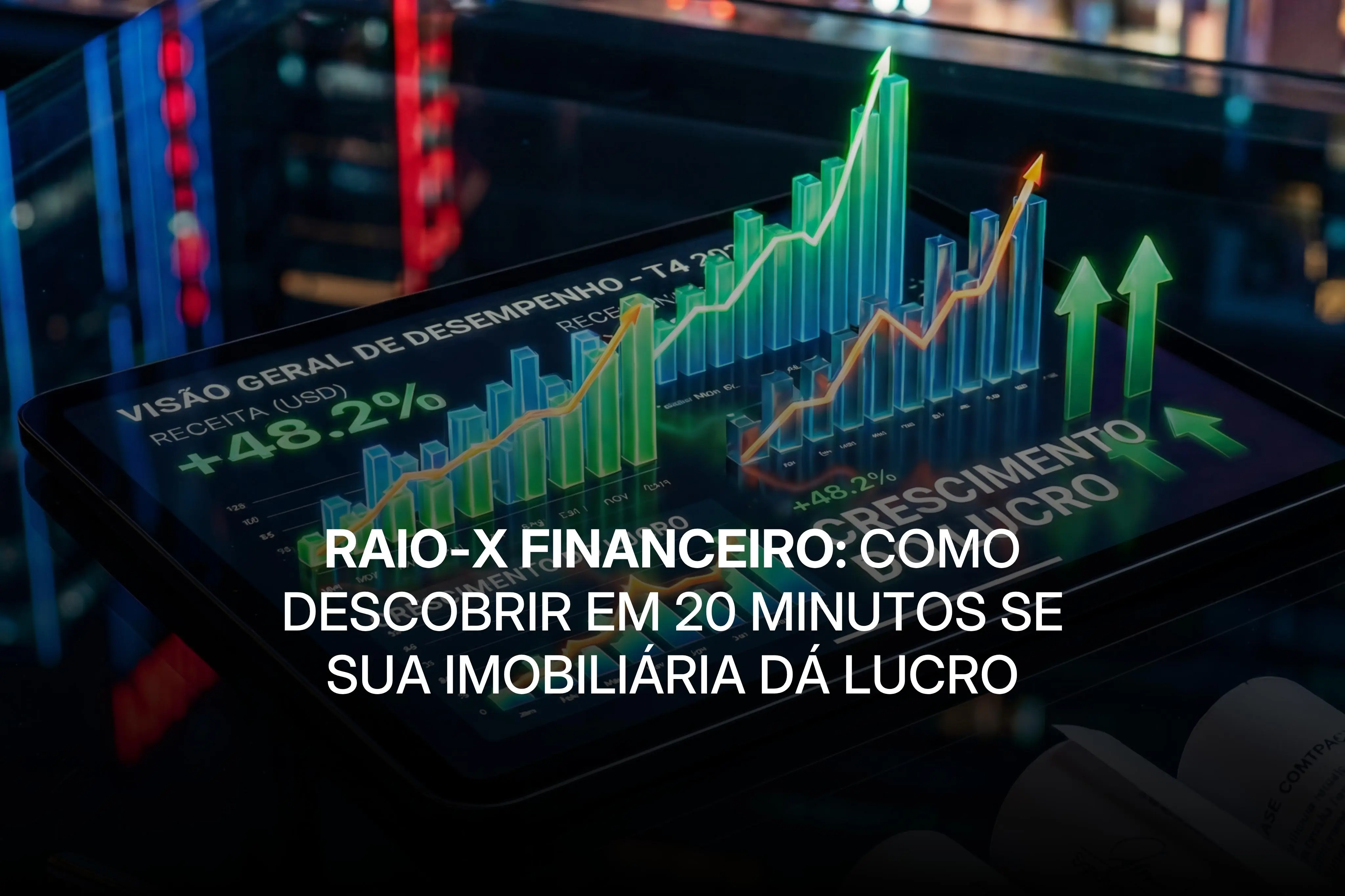 Capa blog: Raio-X Financeiro: Como Descobrir em 20 Minutos se Sua Imobiliária Dá Lucro