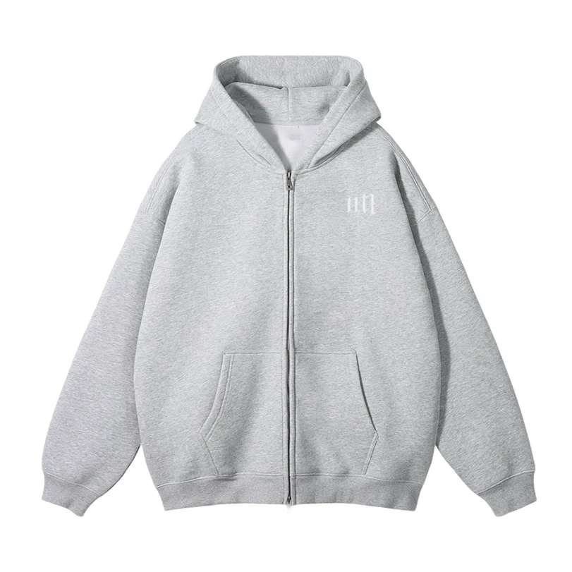 Zipped Grey Hoodie NTL