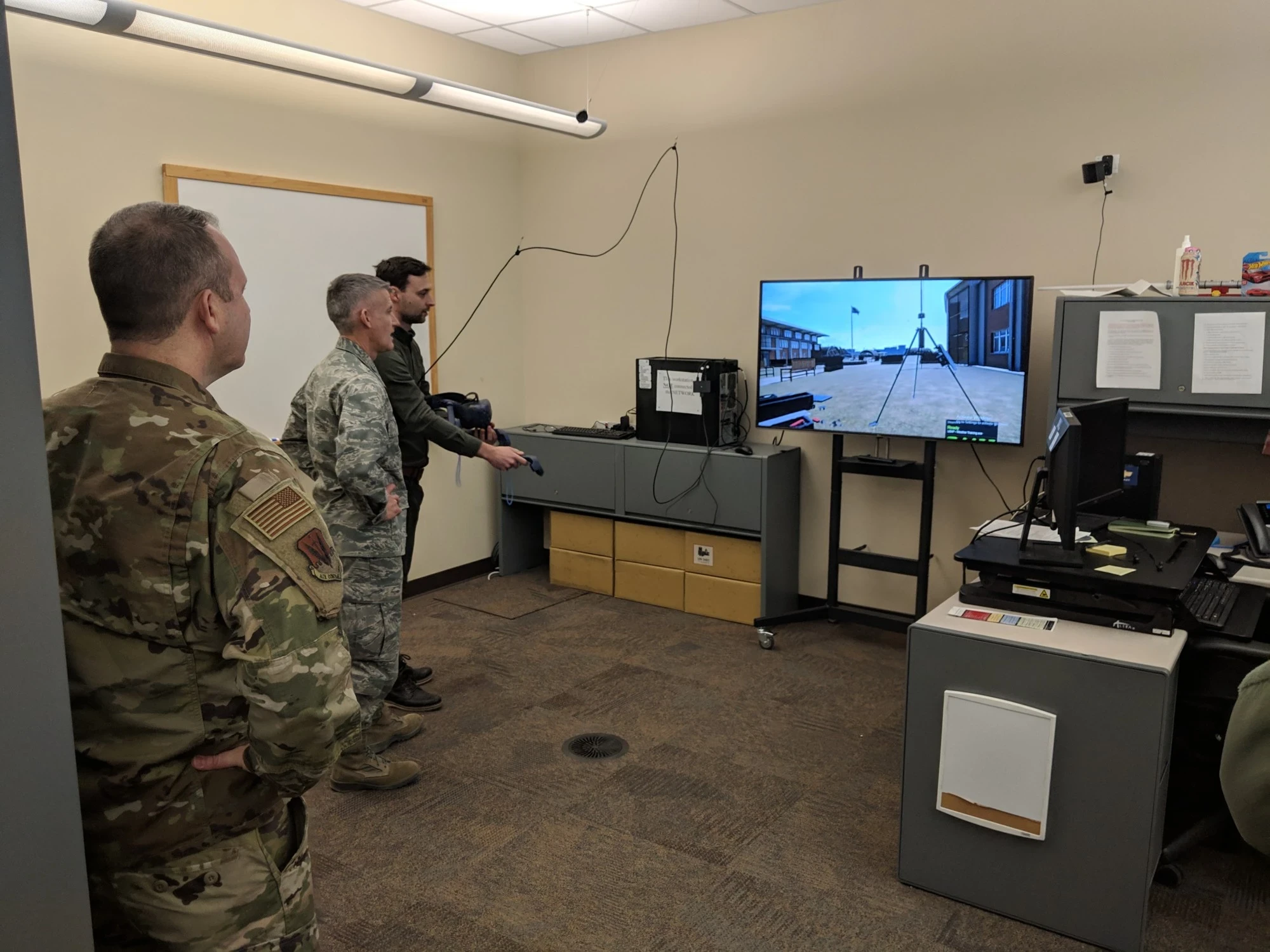 VR procedure training in use