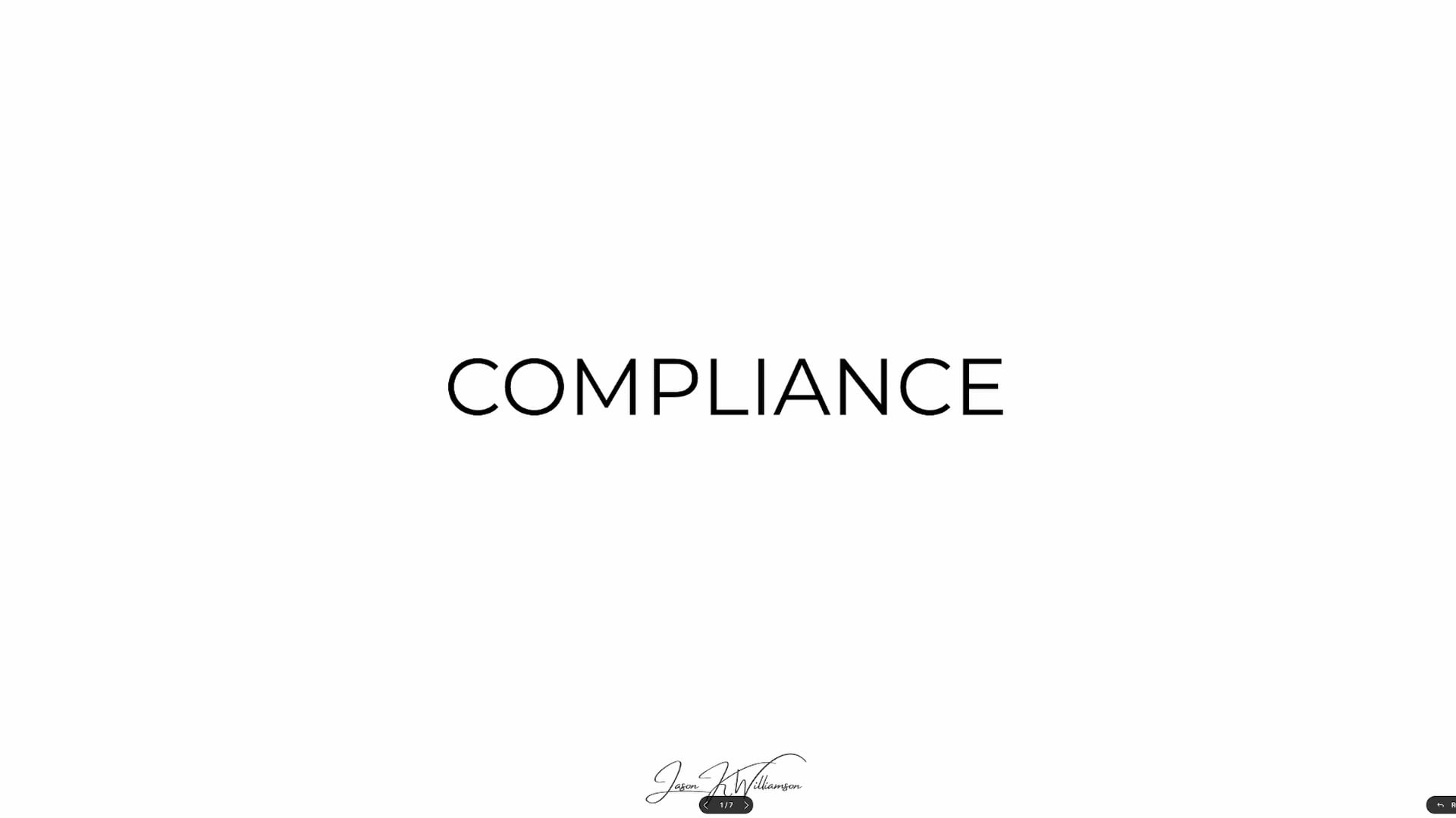 Compliance 101