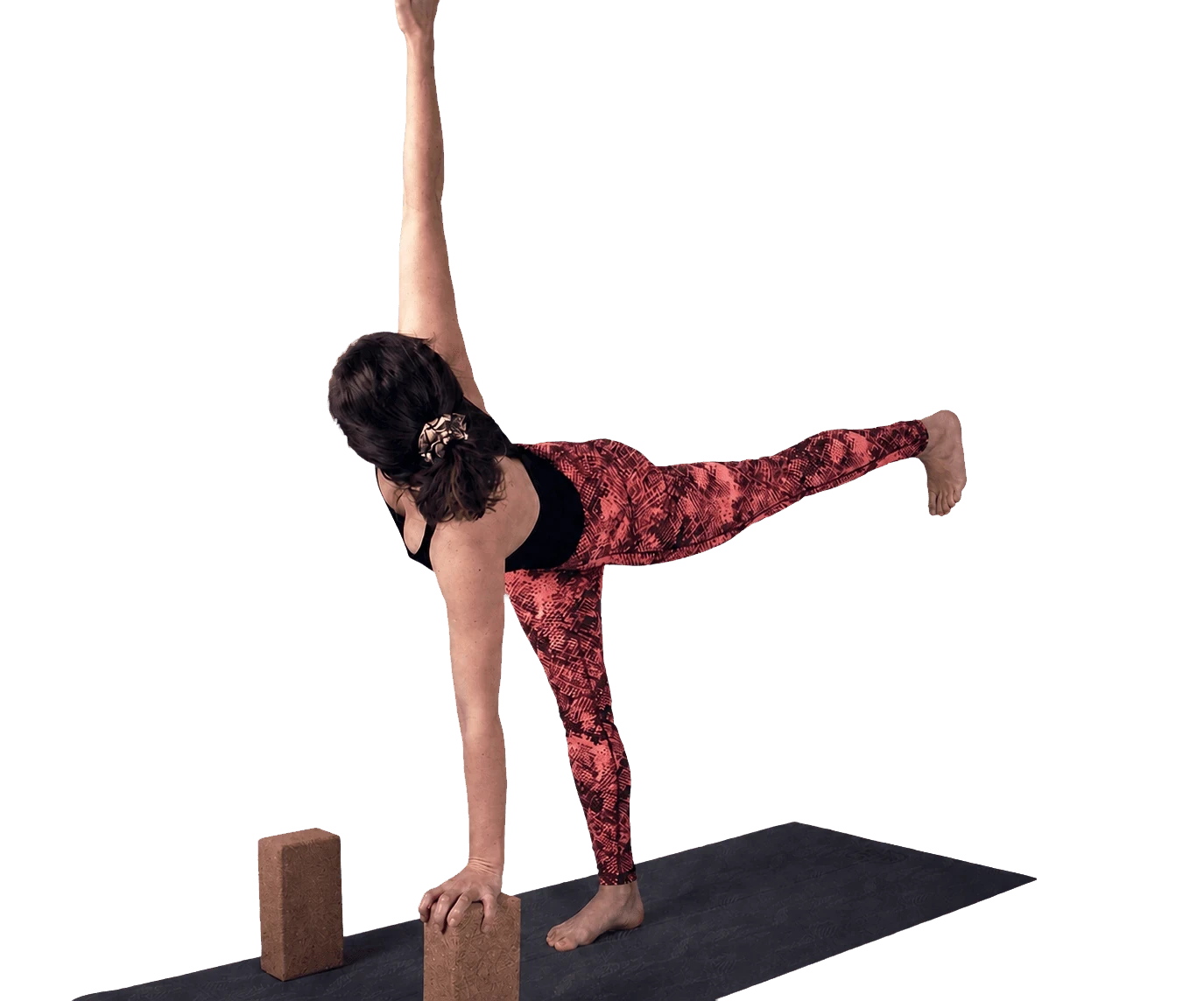 Posture d’équilibre lors d’un cours de yoga