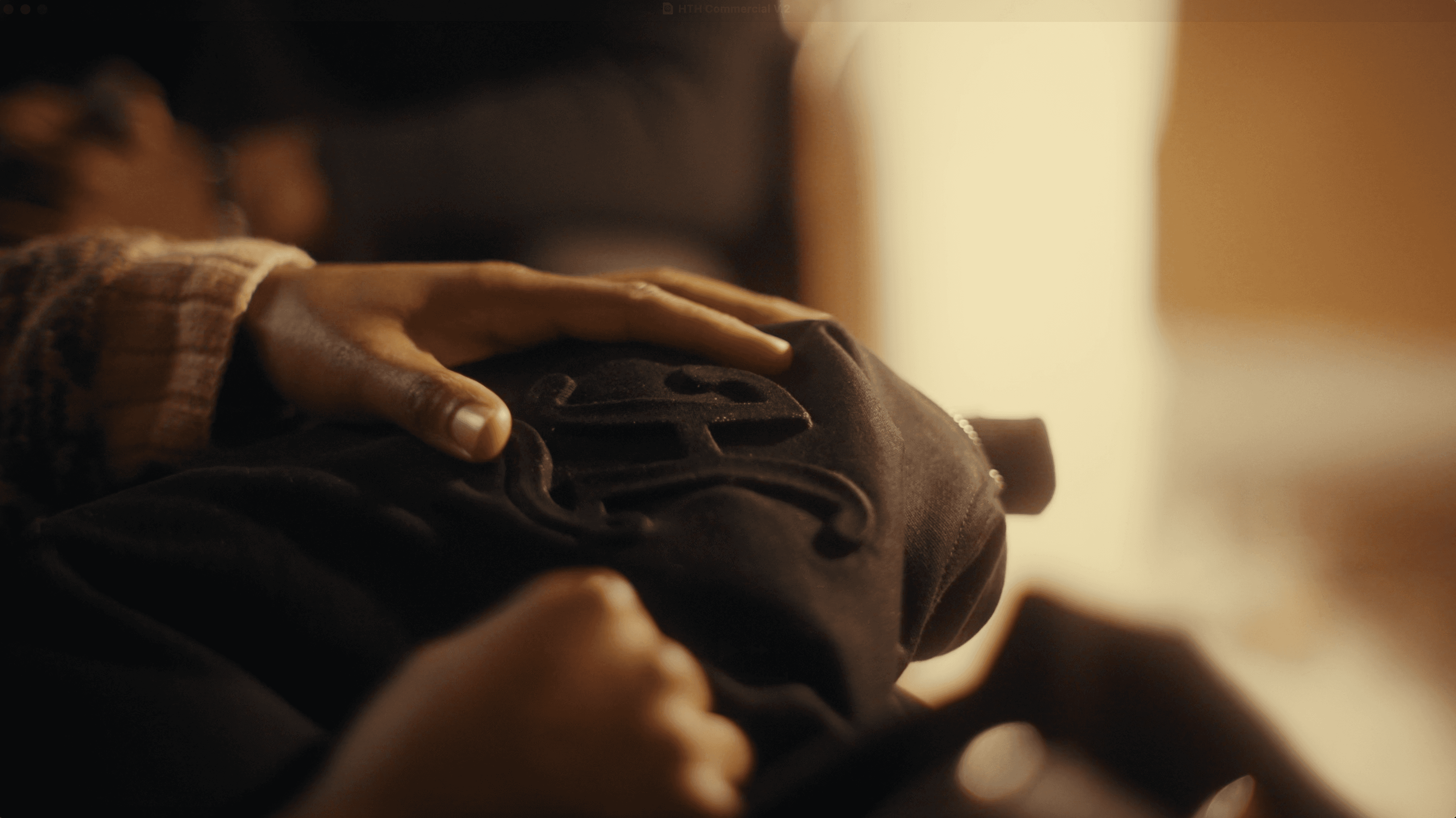 Client Touching Hoodie