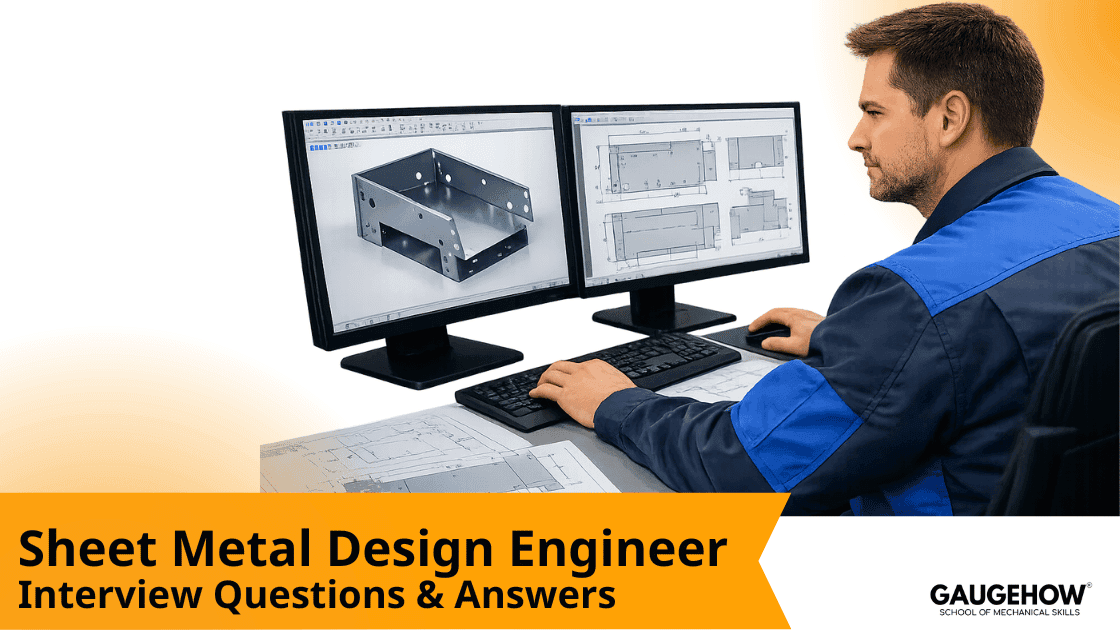 Sheet metal design engineer interview questions and answers