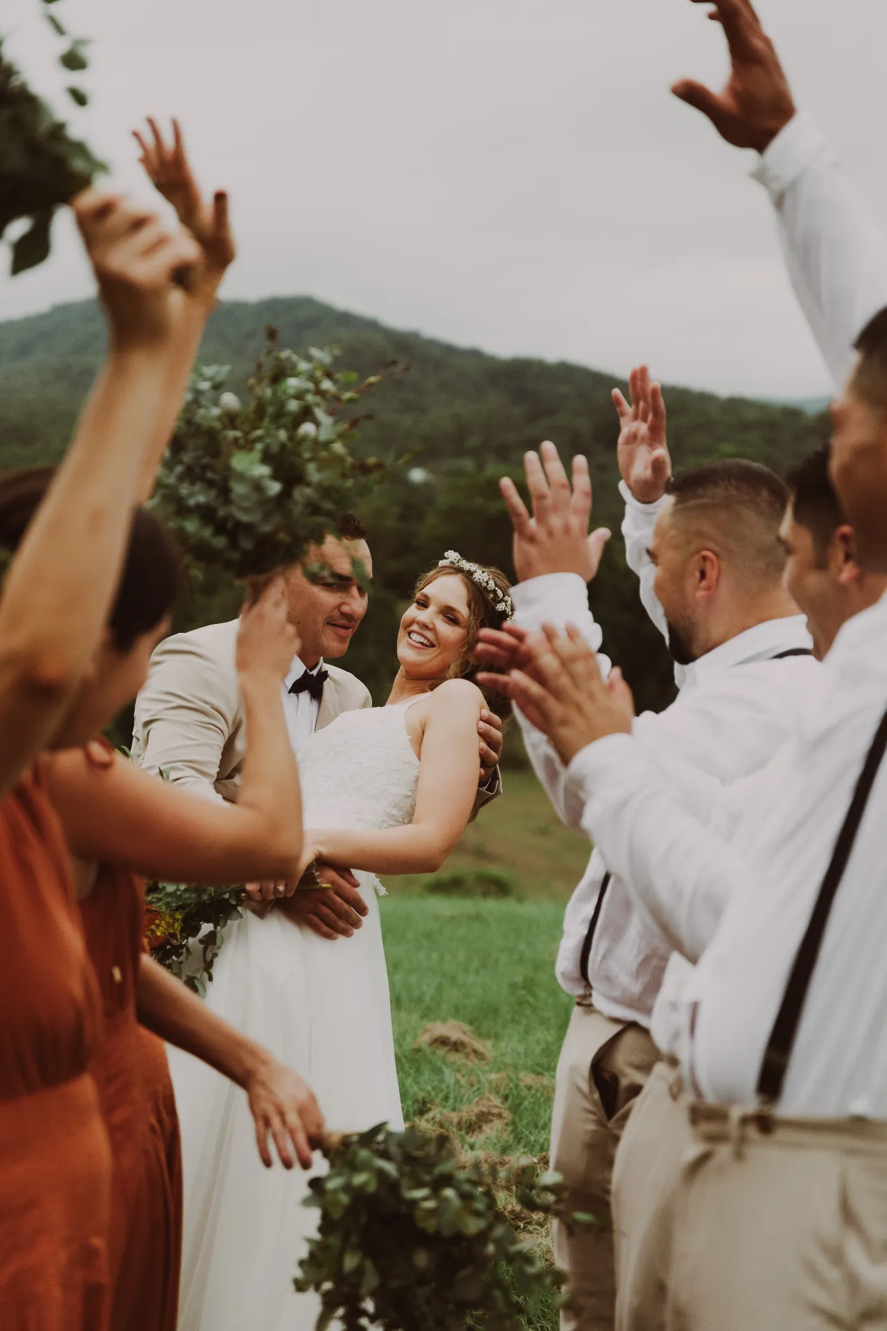 woman in white wedding dress