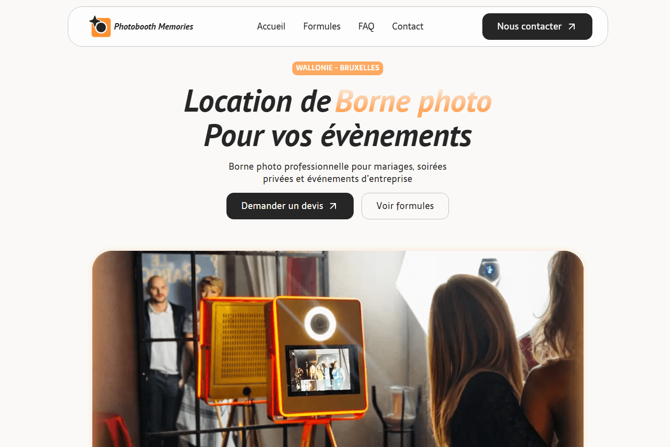 Screenshot hero Photobooth Memories