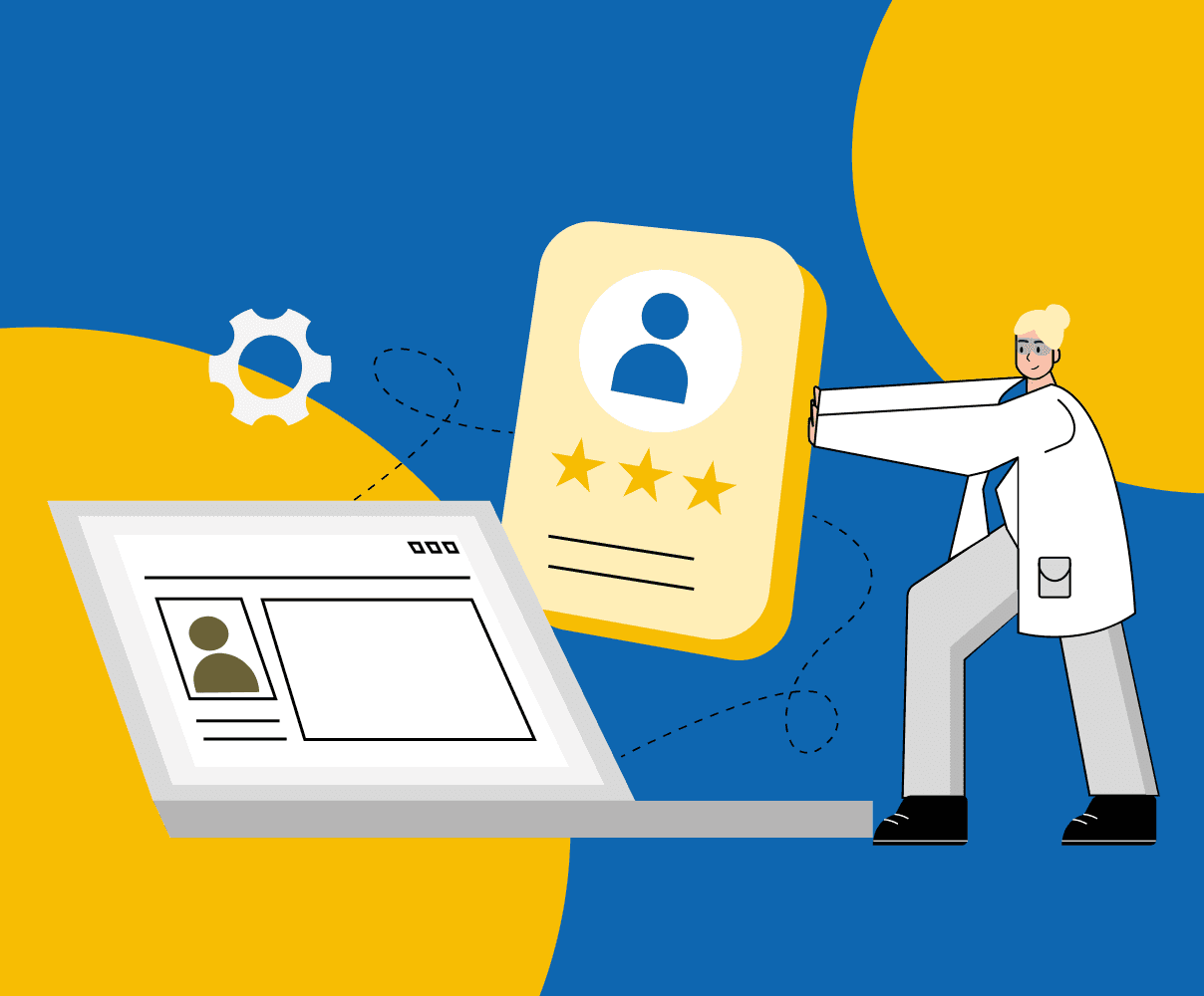 Illustration representing a B2B enablement and systems service, focused on operational tools, user systems, and process support.
