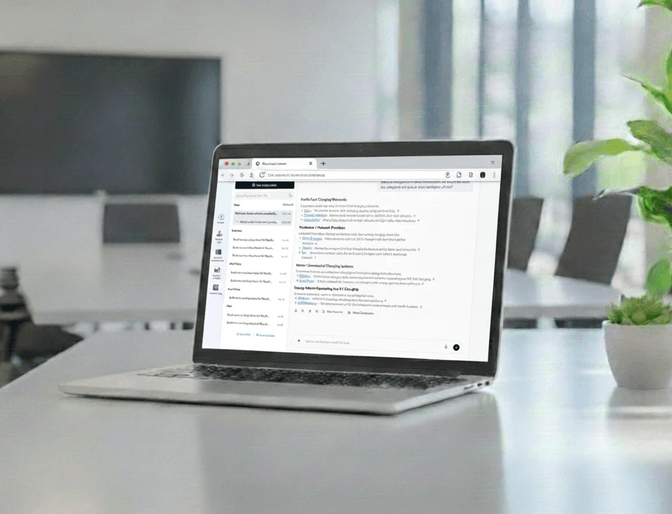 AI UX design screenshot