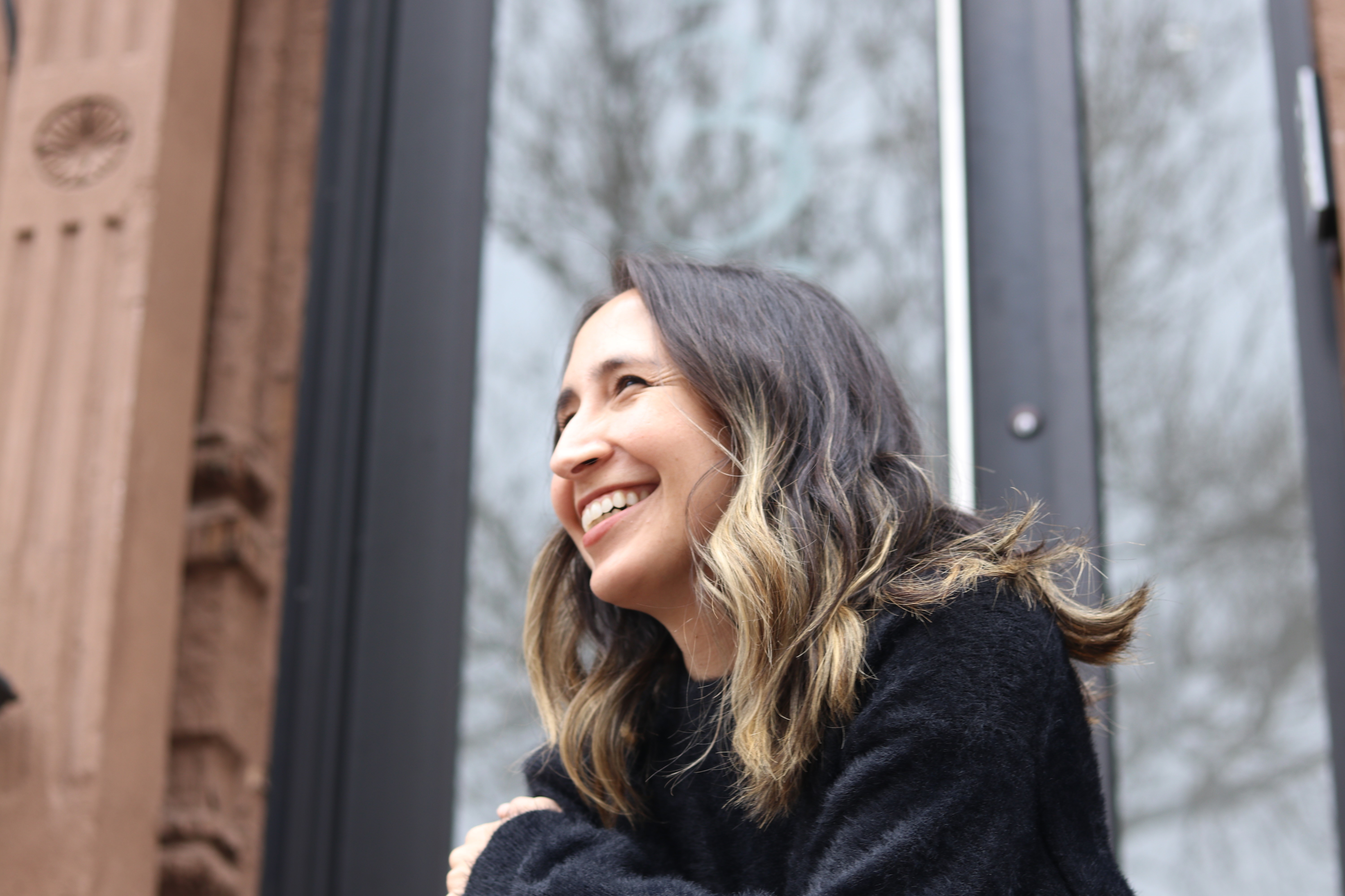 Woman with color palette