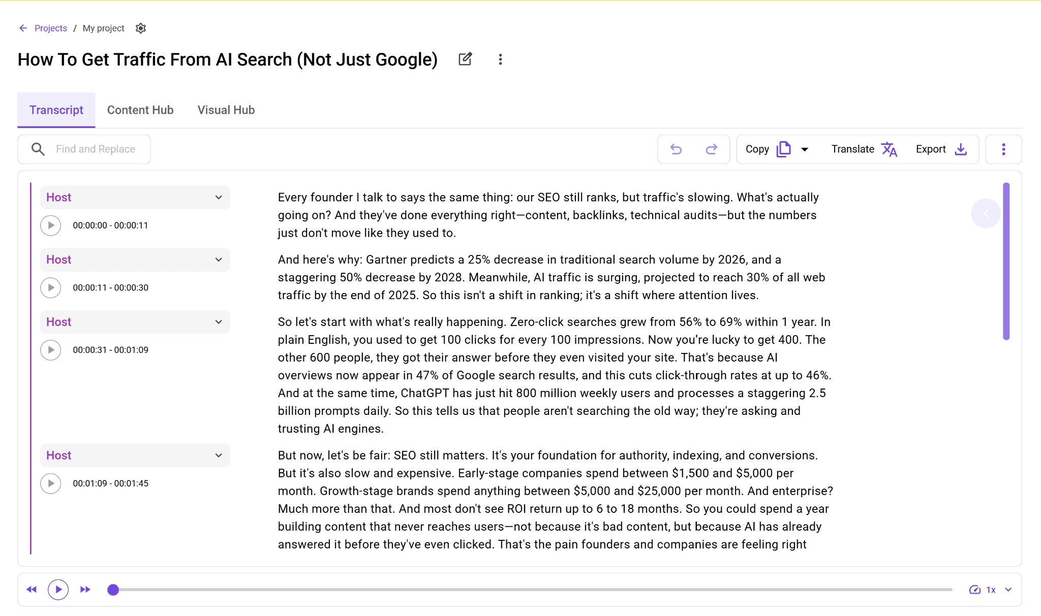 whispertranscribe interface