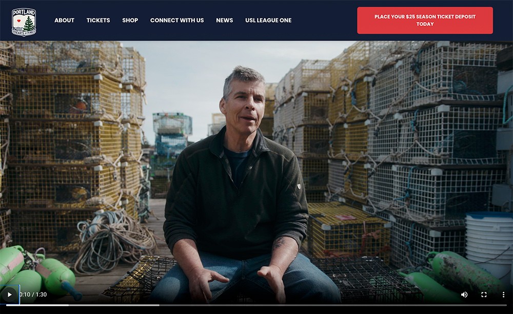 Patrick Dempsey in a Poland Spring commercial for The Ecology School in Maine