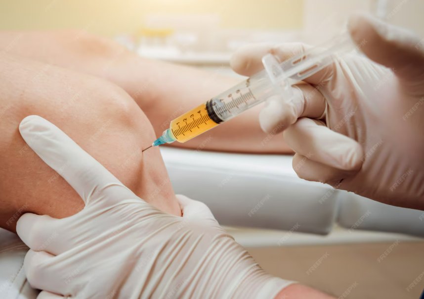 "Procedimento de infiltração com anestesia local "