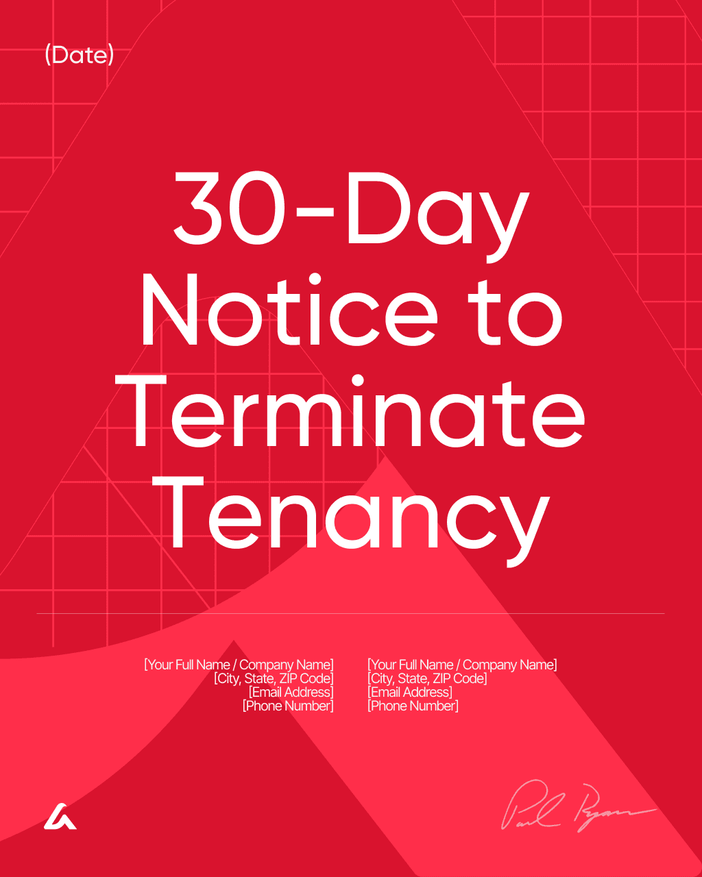30-Day Notice to Terminate Tenancy