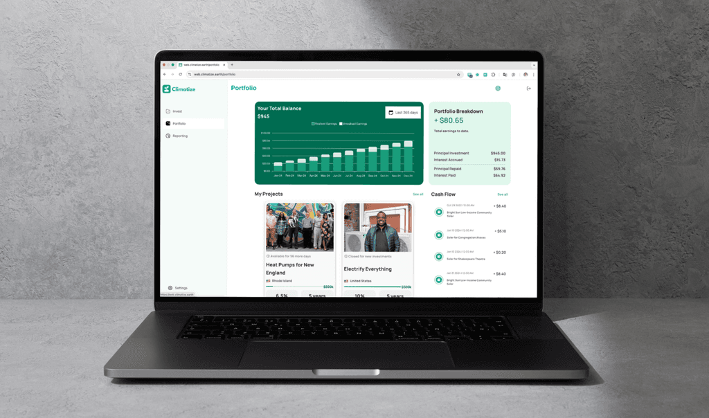 Climatize Portfolio View