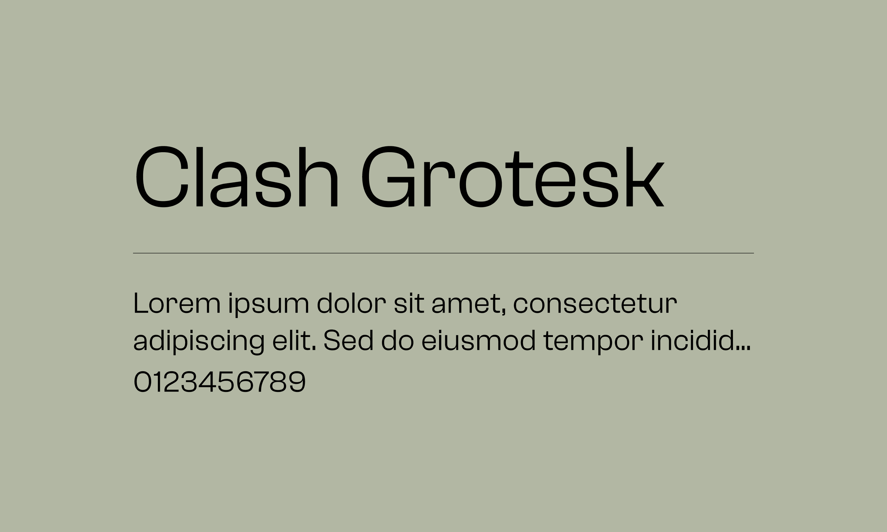 Clash Grotesk