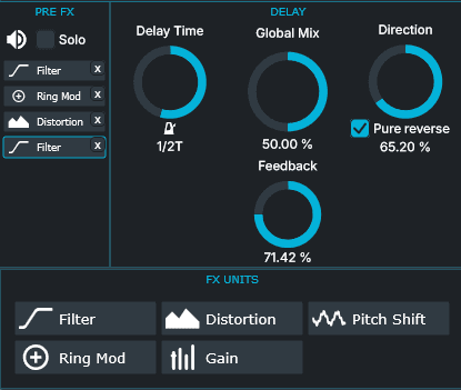 Coalesce | Free Bidirection Reverse Delay plugin from Modulor Audio.
