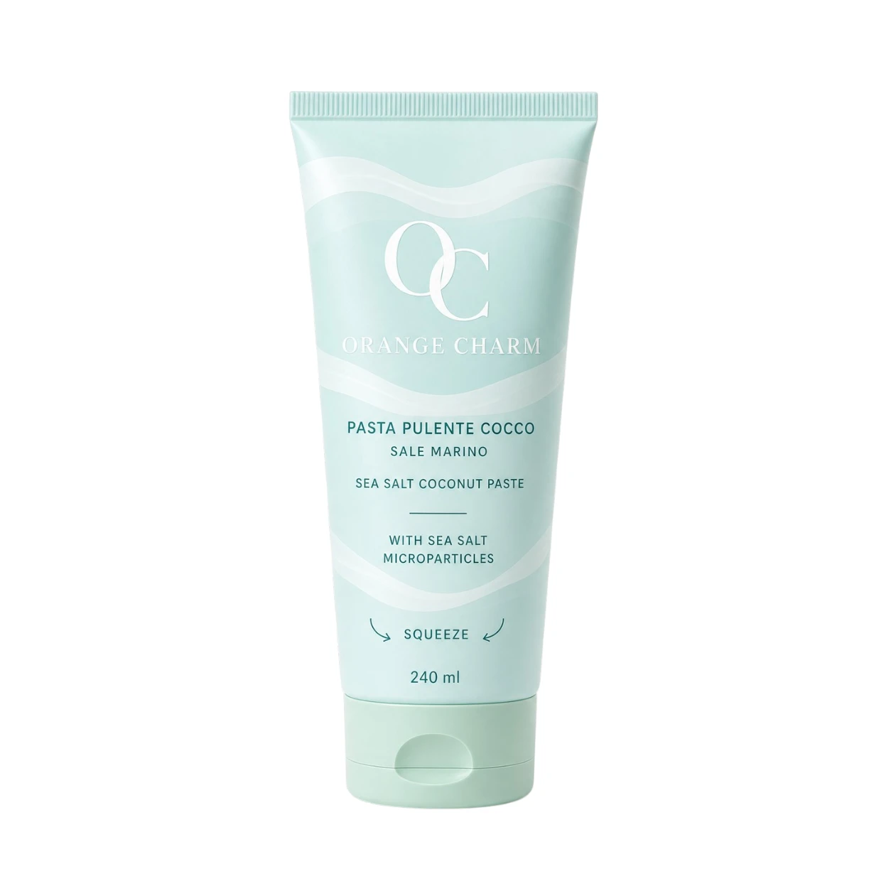 Private label body scrub in tube packaging