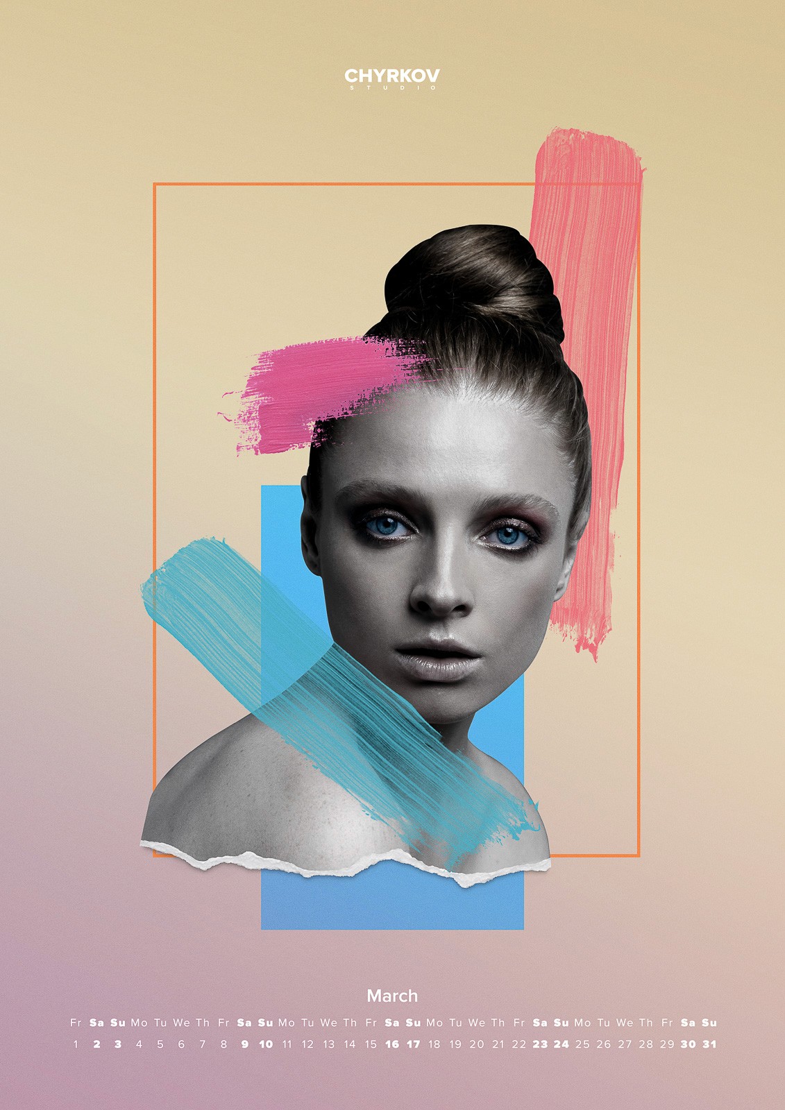 CHYRKOV studio 2019 calendar. Photographer: Sergei Chyrkov