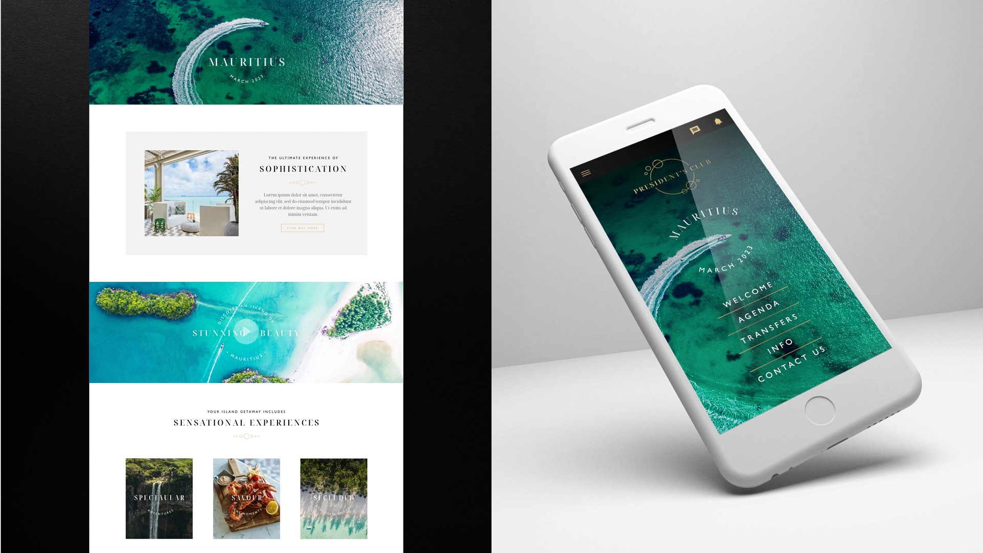 Website visual and app