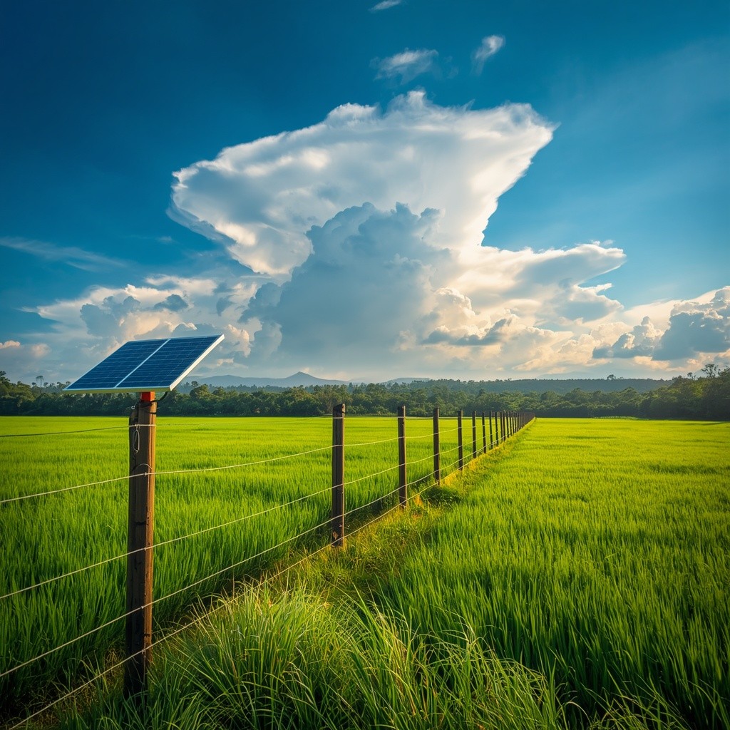  Solar electric fencing farm India Karnataka agricultural protection Arush Solar Tech 2026