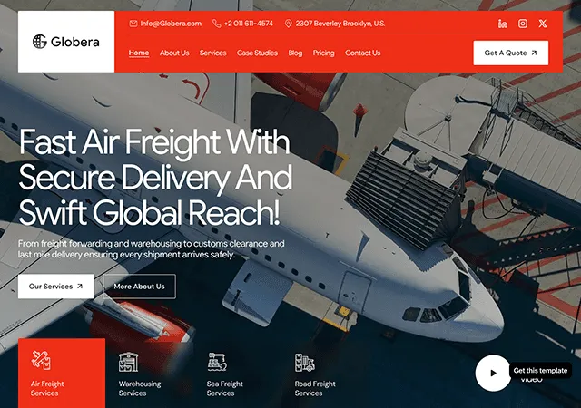 Globela: Fast air freight, secure delivery, global reach. Get a quote for shipping and logistics services.