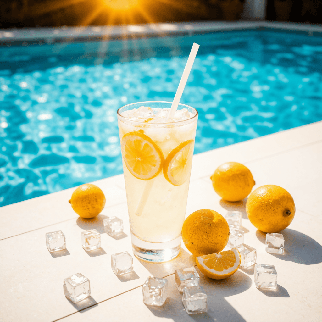 product photography of lemonade