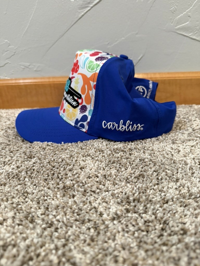 Carbliss Race Team custom hat detail