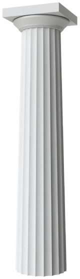 Round Tapered Fluted Greek Doric Columns