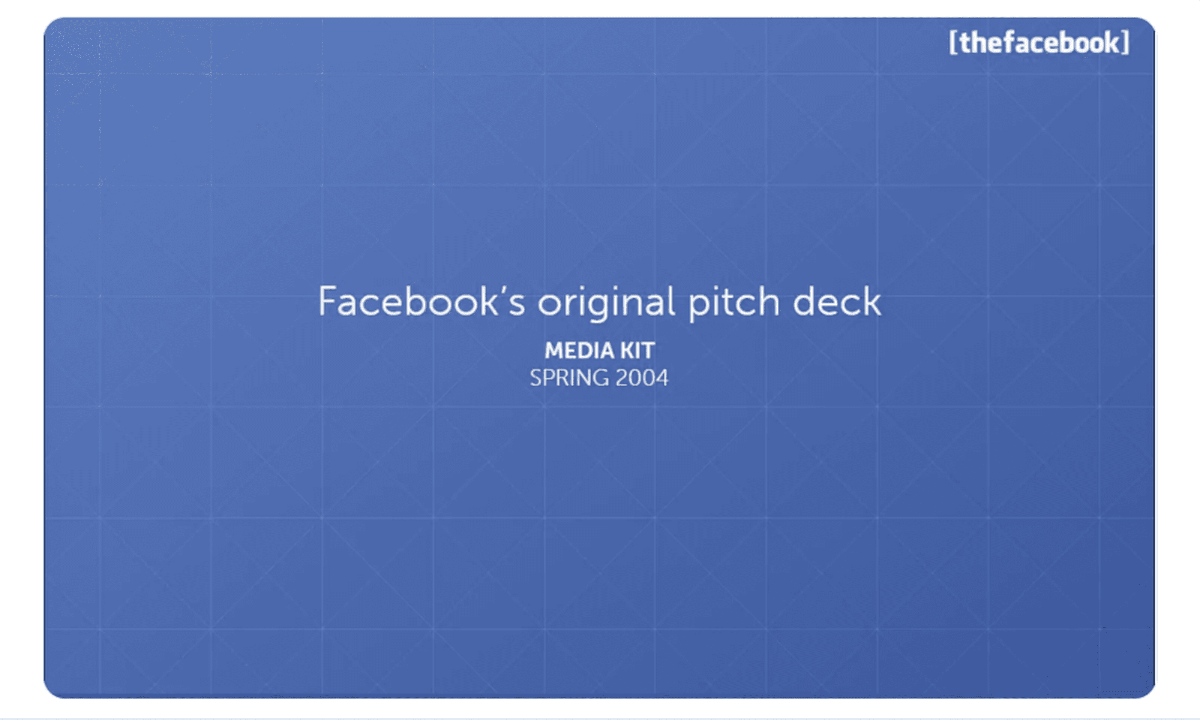 Facebook Unternehmensvorstellung