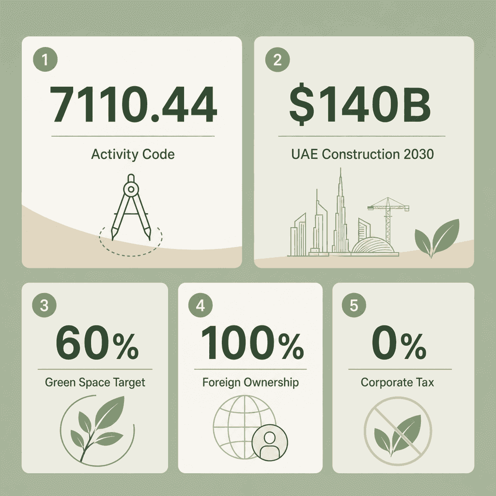 Infographic: Apply for a Landscape Architecture Services Business License in Dubai