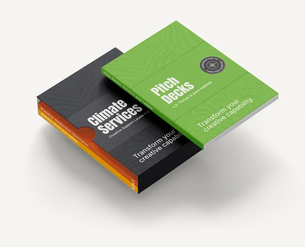 Brand service box set mockup