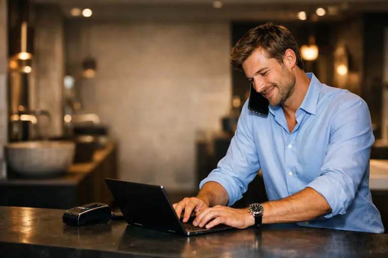 Businessman gets a business loan