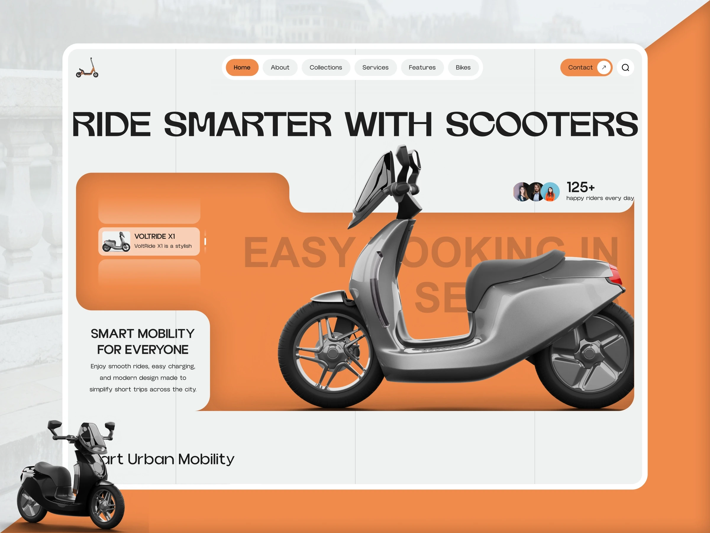 Electric Scooter Framer template