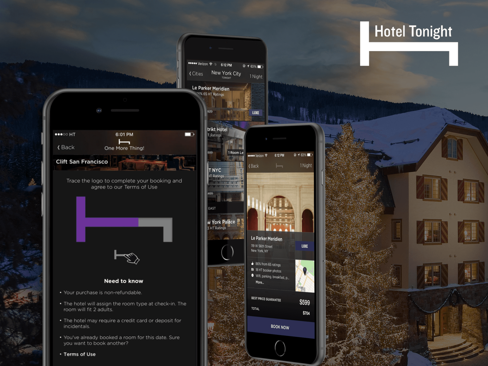 Guest doing the H-bed trace to book a hotel in the lobby