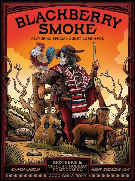 Blackberry Smoke Concert Poster