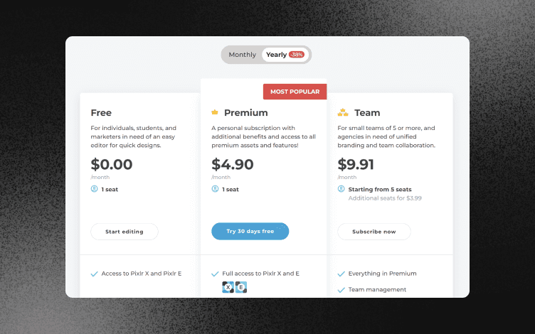 Pricing
