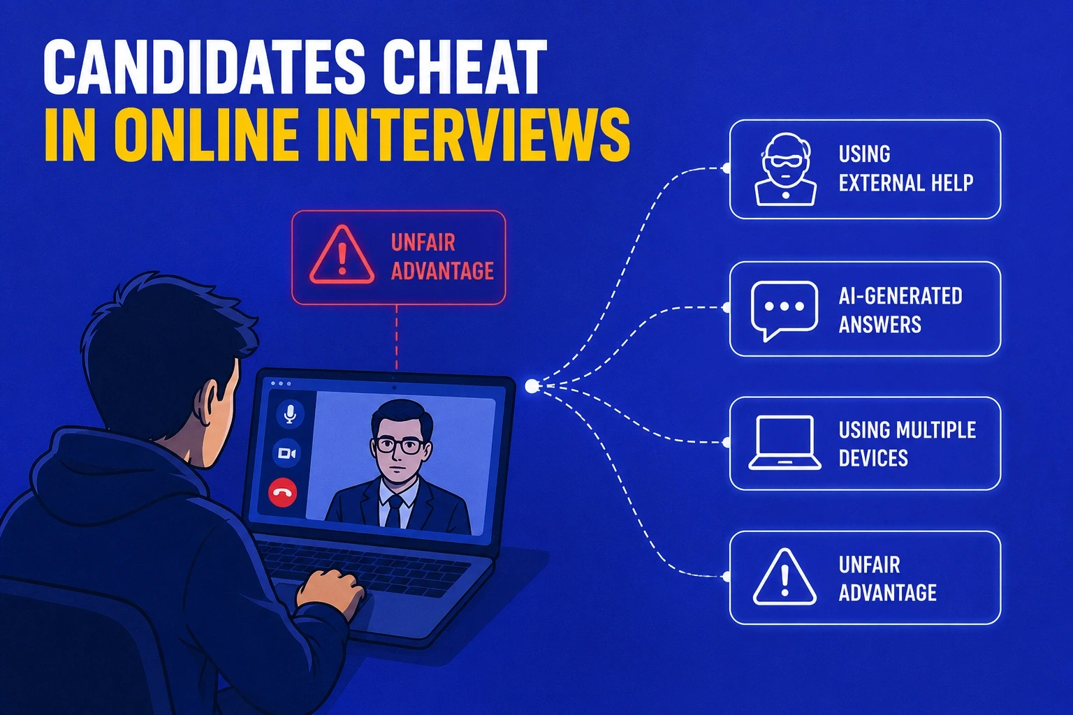 Candidates Cheat in Online Interviews