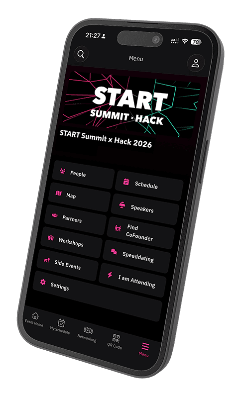 START Summit app mockup