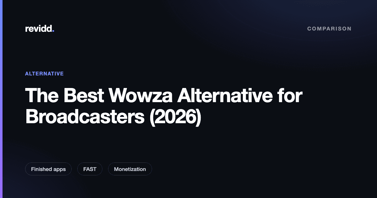Comparison of Wowza streaming-server infrastructure versus an all-in-one broadcaster OTT and FAST platform